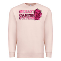 Pale Pink Breast Cancer Survivor Premium Sweatshirt - texasbilliewilder