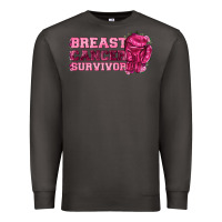 Smoke Breast Cancer Survivor Premium Sweatshirt - texasbilliewilder