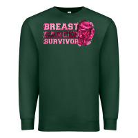 Sports Green Breast Cancer Survivor Premium Sweatshirt - texasbilliewilder