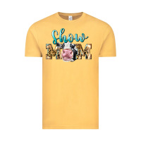 Vintage Mustard Western Show Mom Holstein Vintage Tee - LillyAllenDesigns
