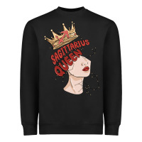 Black sagittarius queen Heavyweight Sweatshirt - MaliasSmallBusiness