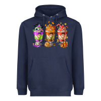 Navy Hallothanksmas coffee cups Heavyweight Hoodie - NancyCooperArtShop