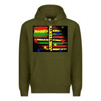Army Green juneteenth american flag Premium Hoodie - TumblerDesignByShophia