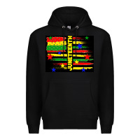 Black juneteenth american flag Premium Hoodie - TumblerDesignByShophia
