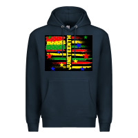 Navy juneteenth american flag Premium Hoodie - TumblerDesignByShophia