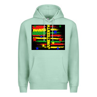 Seafoam juneteenth american flag Premium Hoodie - TumblerDesignByShophia