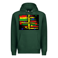 Sports Green juneteenth american flag Premium Hoodie - TumblerDesignByShophia