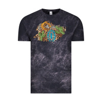 Cloud Black horseshoe leopard gemstone cactus patch Vintage Tee - AdoDesignShop