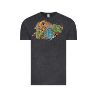 Vintage Black horseshoe leopard gemstone cactus patch Vintage Tee - AdoDesignShop