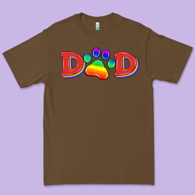 Lgbtq Dad And Paw Premium Tee Designed By Hra Design Shop