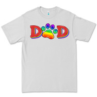 Dove Grey lgbtq dad and paw Premium Tee - HRA Design Shop