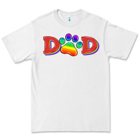 White lgbtq dad and paw Premium Tee - HRA Design Shop
