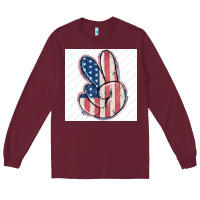 Burgundy small business filigran Long Sleeve Tee - MaliasSmallBusiness