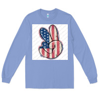 Colony Blue small business filigran Long Sleeve Tee - MaliasSmallBusiness