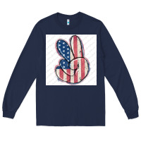 Navy small business filigran Long Sleeve Tee - MaliasSmallBusiness