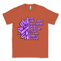 Copper purple pancreatic cancer sunflower and cancer ribb Classic Tee - MaliasSmallBusiness