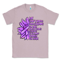 Lilac purple pancreatic cancer sunflower and cancer ribb Classic Tee - MaliasSmallBusiness