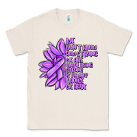 Natural purple pancreatic cancer sunflower and cancer ribb Classic Tee - MaliasSmallBusiness