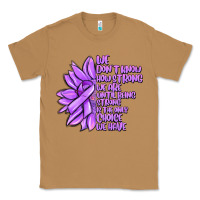 Toasted Coconut purple pancreatic cancer sunflower and cancer ribb Classic Tee - MaliasSmallBusiness