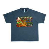 Midnight Navy Pumpkin spice everything nice Urban Heavy Tee - NancyCooperArtShop