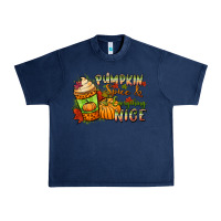 Navy Pumpkin spice everything nice Urban Heavy Tee - NancyCooperArtShop