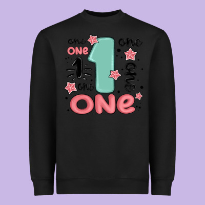 One  One One One Heavyweight Sweatshirt Designed By Maliassmallbusiness