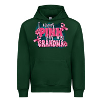 Forest Green i wear pink for my grandma Urban Hoodie - FaDigitalArtStudio