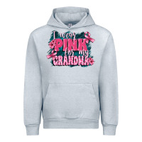 Heather Grey i wear pink for my grandma Urban Hoodie - FaDigitalArtStudio