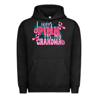Pigment Black i wear pink for my grandma Urban Hoodie - FaDigitalArtStudio