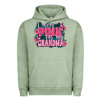 Pigment Oil Green i wear pink for my grandma Urban Hoodie - FaDigitalArtStudio