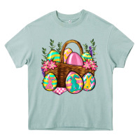 Arona Easter eggs with basket Easter Day Heavy Core Tee - Neo Western