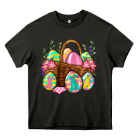 Asphalt Easter eggs with basket Easter Day Heavy Core Tee - Neo Western