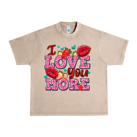 French Oak i love you more with lips and strawberry Urban Heavy Tee - AdoDesignShop