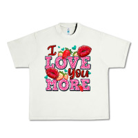 Pistachio i love you more with lips and strawberry Urban Heavy Tee - AdoDesignShop