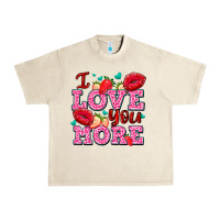Sandshell i love you more with lips and strawberry Urban Heavy Tee - AdoDesignShop
