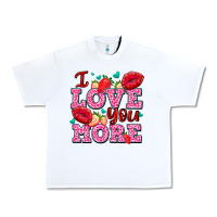 I Love You More With Lips And Strawberry Urban Heavy Tee | Teevron