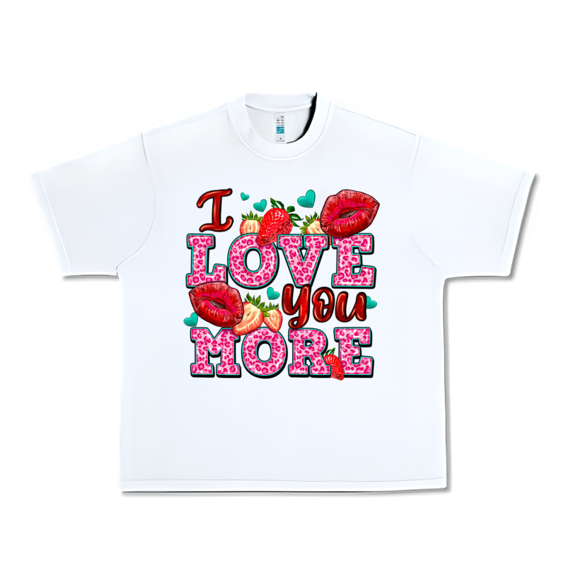 I Love You More With Lips And Strawberry Urban Heavy Tee by AdoDesignShop | Teevron