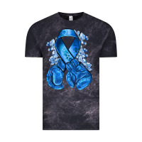 Cloud Black blueribbon with boxing gloves Vintage Tee - NancyCooperArtShop