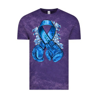 Cloud Purple blueribbon with boxing gloves Vintage Tee - NancyCooperArtShop