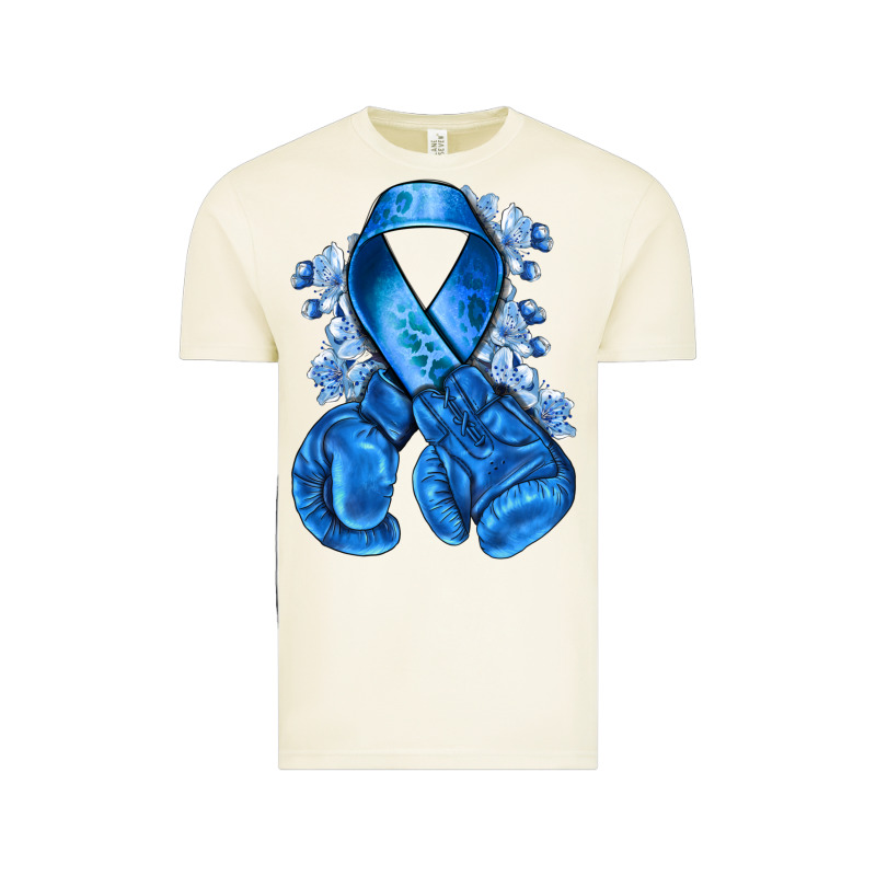 Blueribbon With Boxing Gloves Vintage Tee by NancyCooperArtShop | Teevron