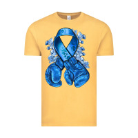 Vintage Mustard blueribbon with boxing gloves Vintage Tee - NancyCooperArtShop