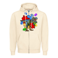 Sandshell autism t rex Zipper Hoodie - Artiststas