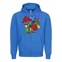True Royal autism t rex Zipper Hoodie - Artiststas