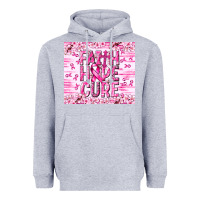 Heather Grey Faith hope cure Cancer Heavyweight Hoodie - NancyCooperArtShop