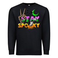 Black Stay spooky Premium Sweatshirt - NancyCooperArtShop