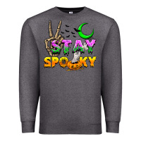Charcoal Heather Stay spooky Premium Sweatshirt - NancyCooperArtShop