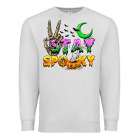 Dove Grey Stay spooky Premium Sweatshirt - NancyCooperArtShop