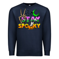 Navy Stay spooky Premium Sweatshirt - NancyCooperArtShop