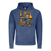 Vintage Denim love camping gnome Vintage Hoodie - BarkalooDesign