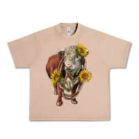 Burro hereford bull rope and sunflowers Urban Heavy Tee - LillyAllenDesigns